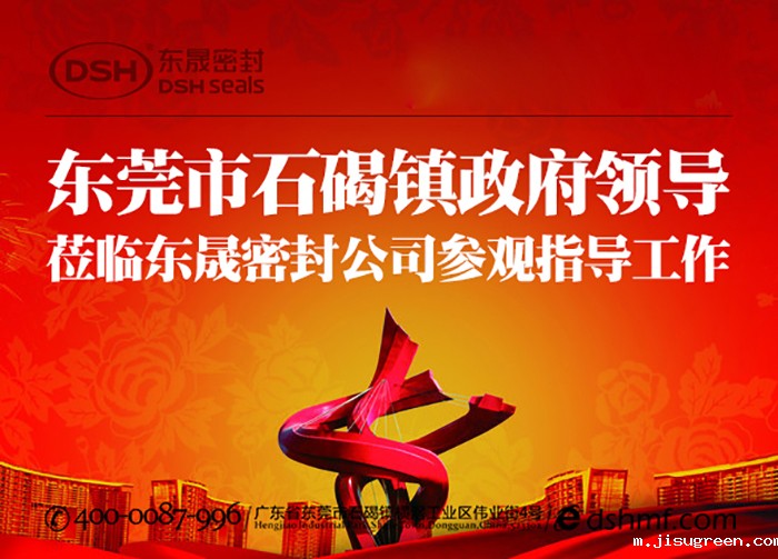 东莞市石碣镇政府领导一行莅临点点taptap手机官网密封公司总部参观指导工作